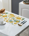 Placemats 100% Cotton 13x19 Inch, Dining Table Placemats Set of 6, Place Mats for Dining Table Decor, Kitchen & Table Linens, Coffee Mat