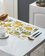 Placemats 100% Cotton 13x19 Inch, Dining Table Placemats Set of 6, Place Mats for Dining Table Decor, Kitchen & Table Linens, Coffee Mat