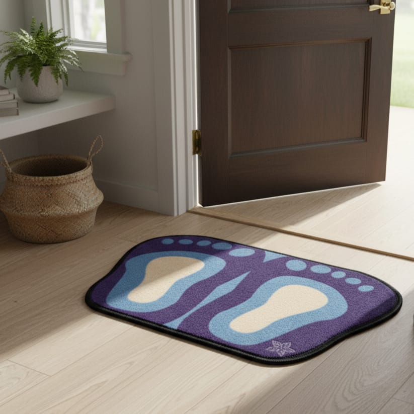 GripStep Anti-Slip Door Mat foot design (40 × 60 cm)