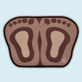 GripStep Anti-Slip Door Mat foot design (40 × 60 cm)