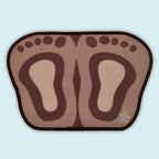 GripStep Anti-Slip Door Mat foot design (40 × 60 cm)