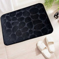 Anti-Slip Pebble Stone Bath Mat – Super Absorbent Memory Foam Floor Rug