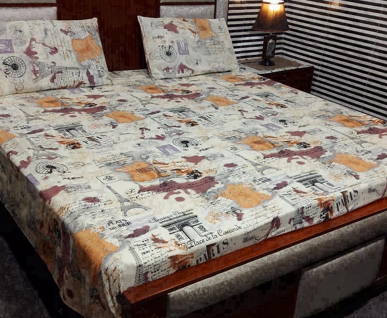 3 PCS PURE COTTON BEDSHEET