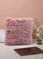 2 pcs set Decorative Throw Pillows Covers With Long Fur