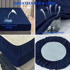 Premium king size waterproof mattress protector with 10 inch deep pocket