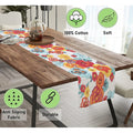 Floral Cotton Table Runner – 14” x 72” (Anti-Slip & Durable)