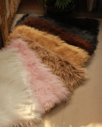 SELFI MIRROR MAT - Premium Faux Sheepskin Fur Rug – Soft Fluffy Floor Mat
