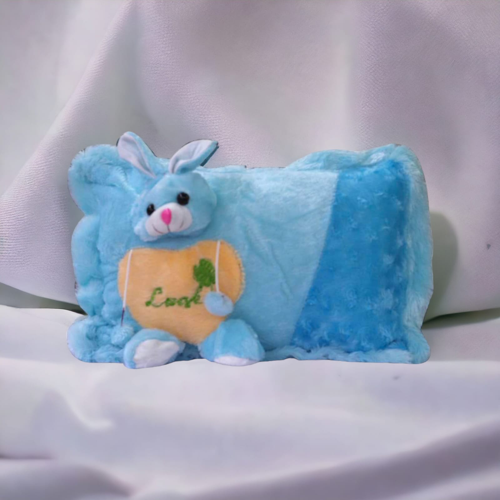 Soft Plush Teddy Baby Pillow Cushion Cover – 10×16 Inches | Cute Kids Room Décor Pillow