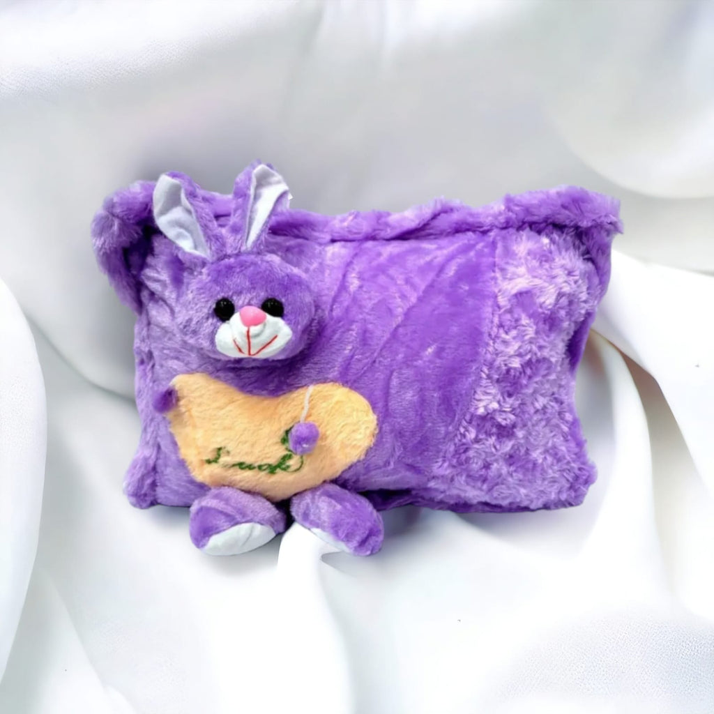 Soft Plush Teddy Baby Pillow Cushion Cover – 10×16 Inches | Cute Kids Room Décor Pillow