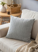 2 pcs set Soft Velvet Textured Cushion Cover – Premium Decorative Throw Pillow for Sofa & Living Room