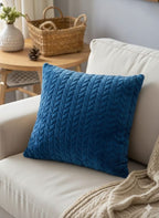 2 pcs set Soft Velvet Textured Cushion Cover – Premium Decorative Throw Pillow for Sofa & Living Room