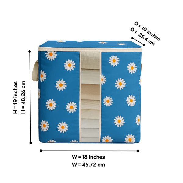 Large Non-Woven Clothes Storage Bag with Dual Zipper & Handles (120 GSM)
