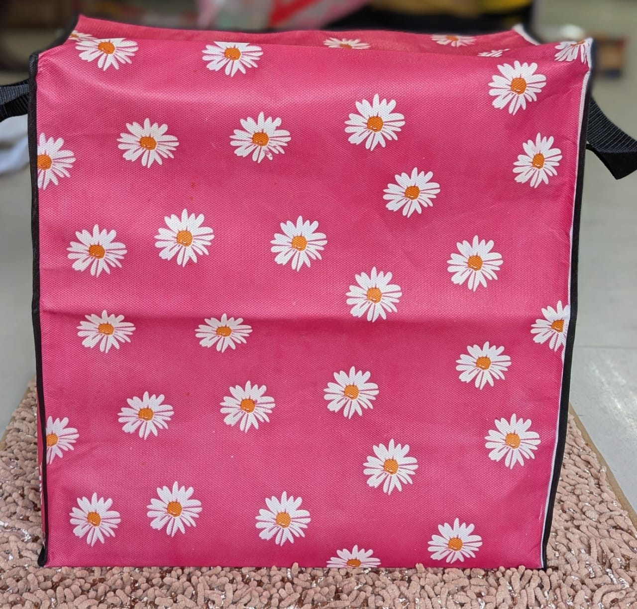 Large Non-Woven Clothes Storage Bag with Dual Zipper & Handles (120 GSM)