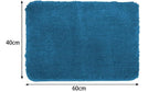 Microfibre Bath Mat, 2cm Super Thick, Super Absorbent Bathroom Rug 40x60cm