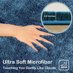 Microfibre Bath Mat, 2cm Super Thick, Super Absorbent Bathroom Rug 40x60cm