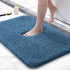 Microfibre Bath Mat, 2cm Super Thick, Super Absorbent Bathroom Rug 40x60cm