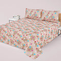 3-PCS Floral Micro Cotton Bedsheet