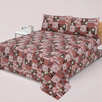 3-PCS Floral Micro Cotton Bedsheet