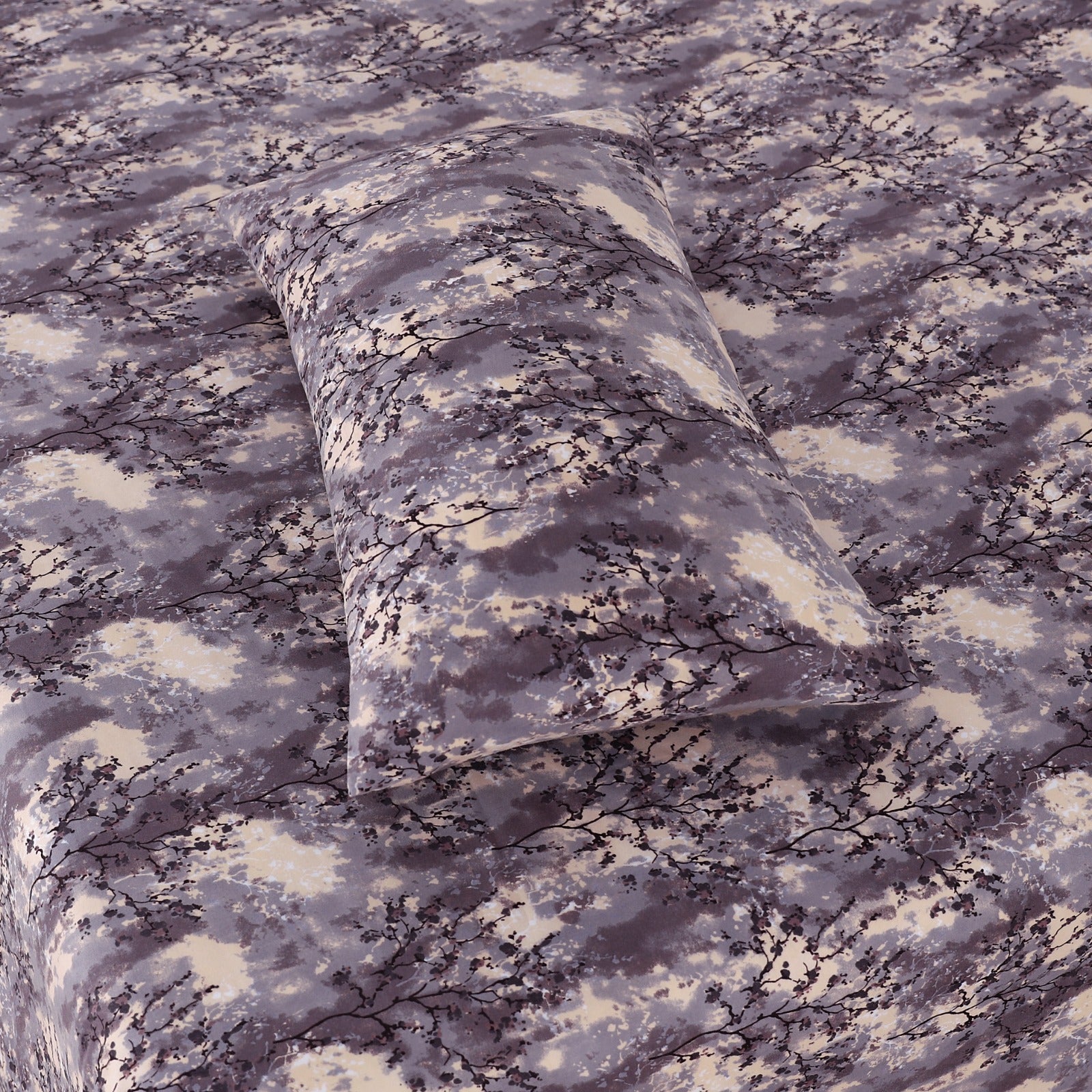 3-PCS Floral Micro Cotton Bedsheet