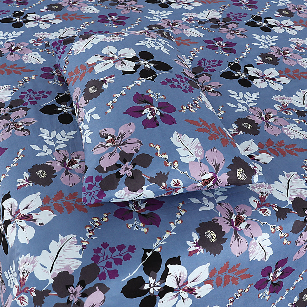 3-PCS Floral Micro Cotton Bedsheet
