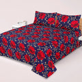 3-PCS Floral Micro Cotton Bedsheet