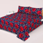 3-PCS Floral Micro Cotton Bedsheet