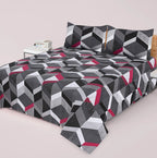 3-PCS Floral Micro Cotton Bedsheet