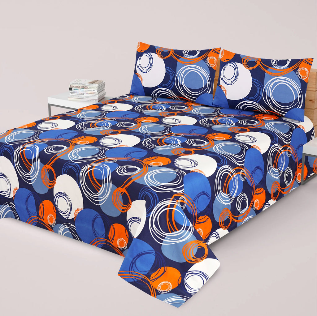3-PCS Floral Micro Cotton Bedsheet