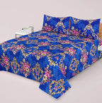 3-PCS Floral Micro Cotton Bedsheet