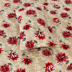 3-PCS Floral Micro Cotton Bedsheet