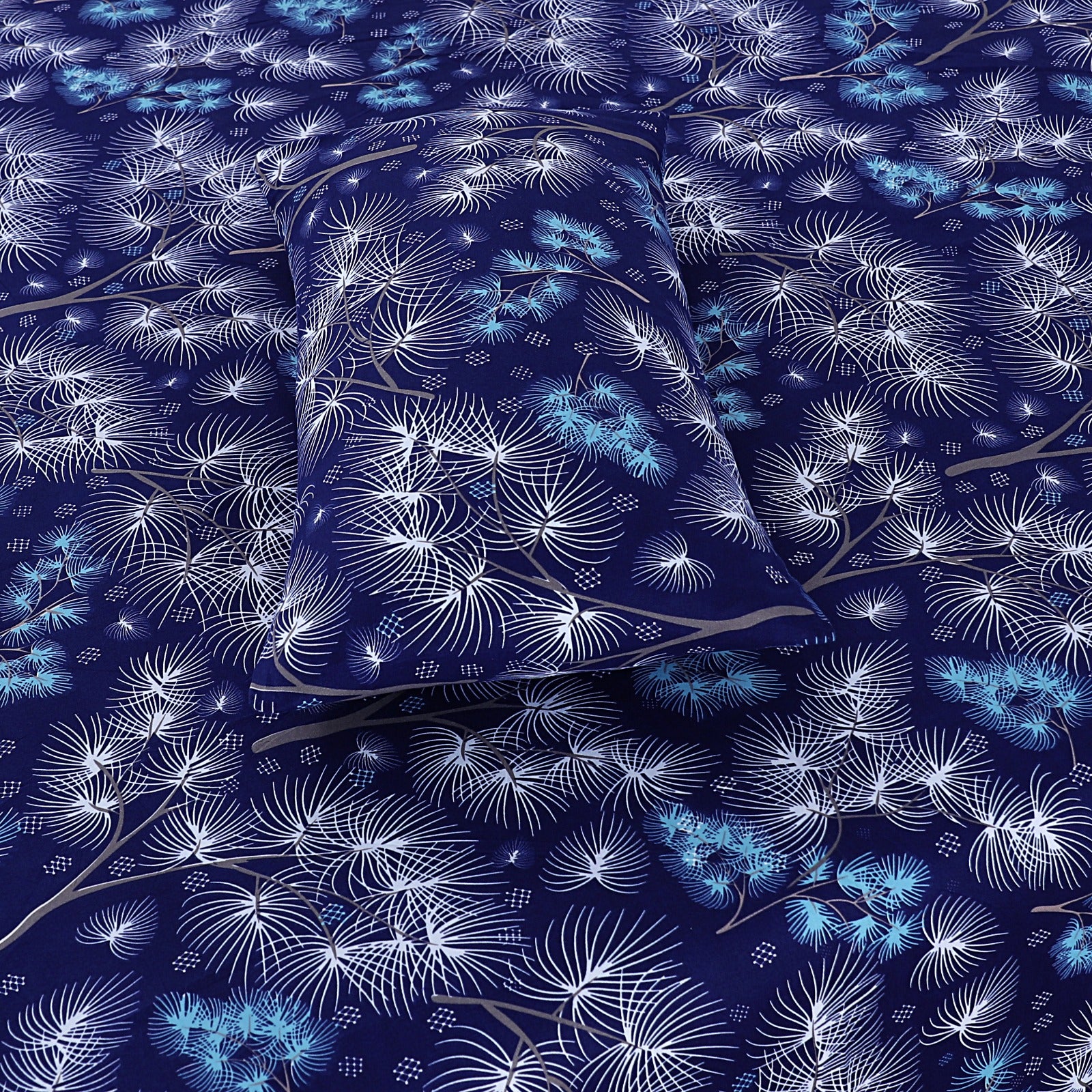 3-PCS Floral Micro Cotton Bedsheet