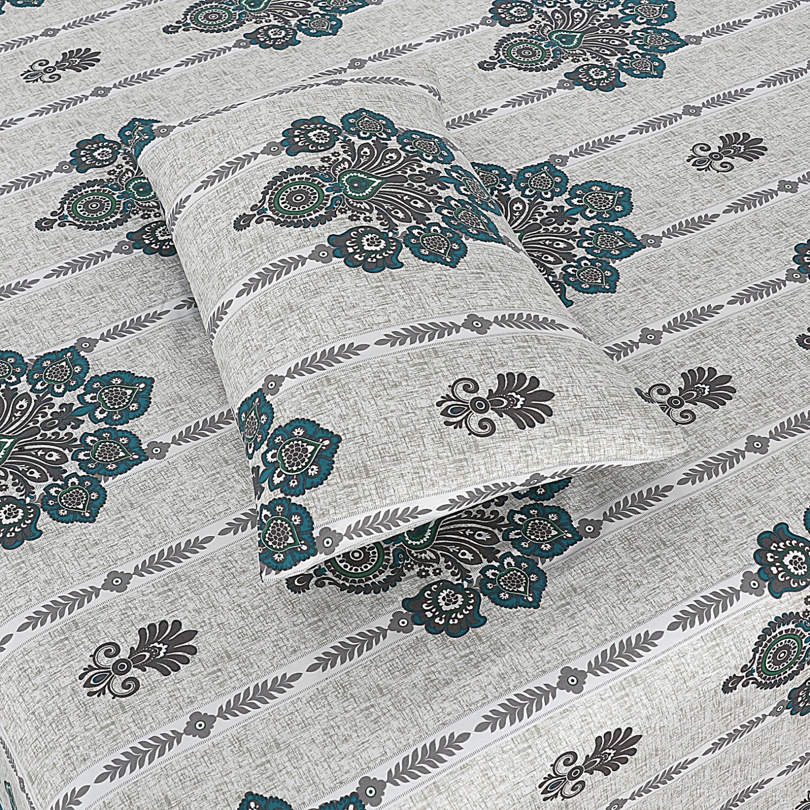 3-PCS Floral Micro Cotton Bedsheet