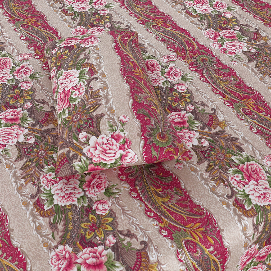 3-PCS Floral Micro Cotton Bedsheet