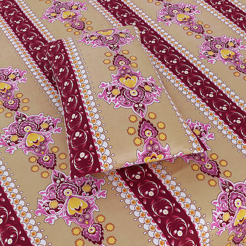 3-PCS Floral Micro Cotton Bedsheet