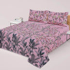 3-PCS Floral Micro Cotton Bedsheet