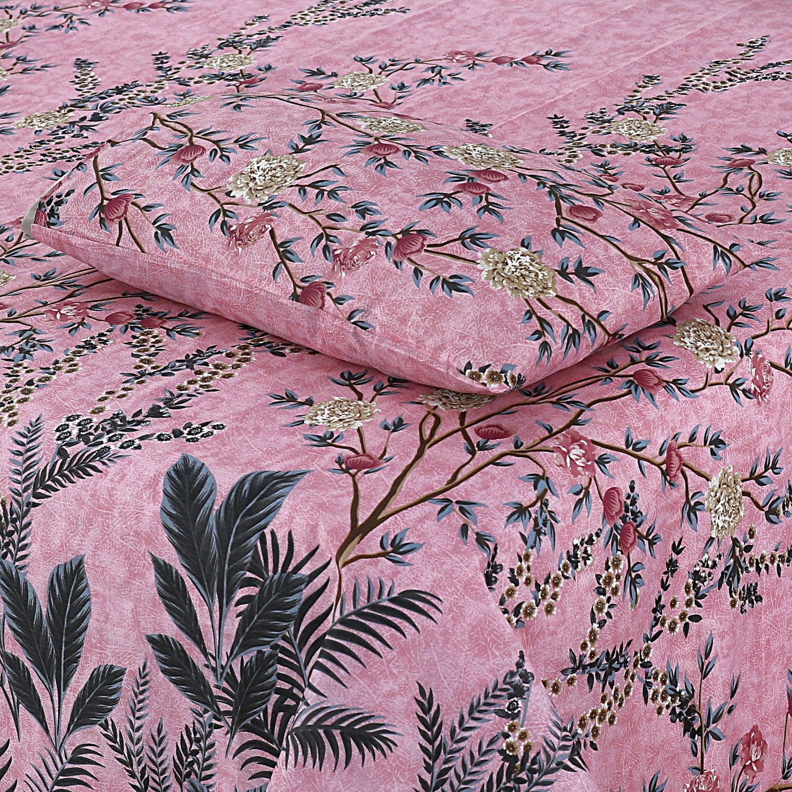 3-PCS Floral Micro Cotton Bedsheet
