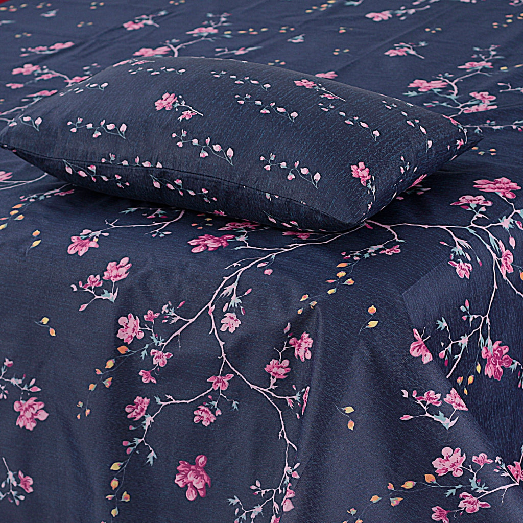 3-PCS Floral Micro Cotton Bedsheet