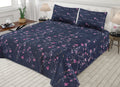 3-PCS Floral Micro Cotton Bedsheet