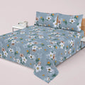 3-PCS Floral Micro Cotton Bedsheet