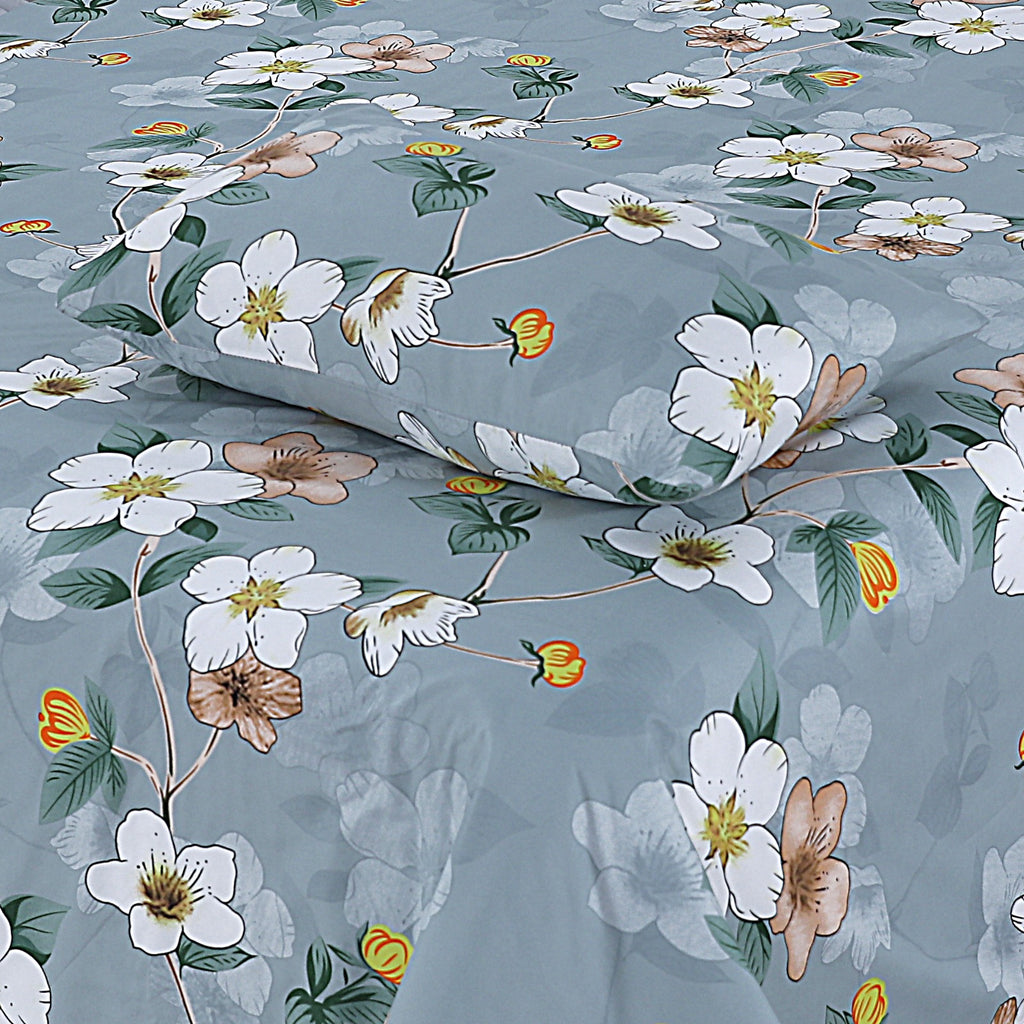 3-PCS Floral Micro Cotton Bedsheet