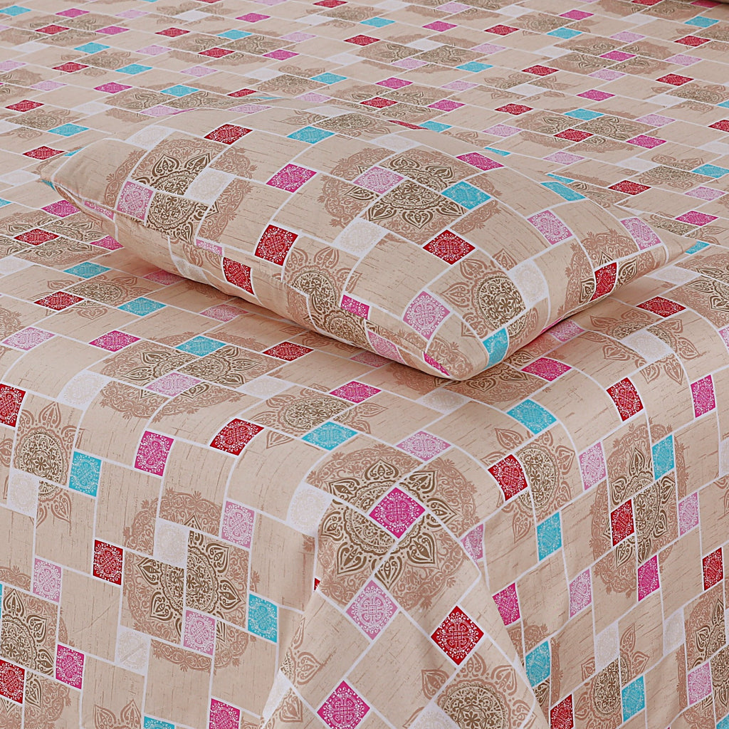 3-PCS Floral Micro Cotton Bedsheet