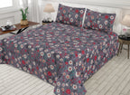 3-PCS Floral Micro Cotton Bedsheet
