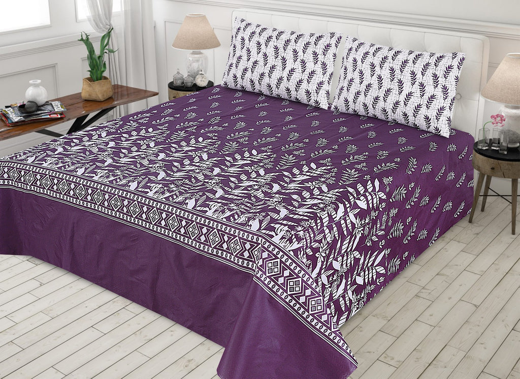 3-PCS Floral Micro Cotton Bedsheet