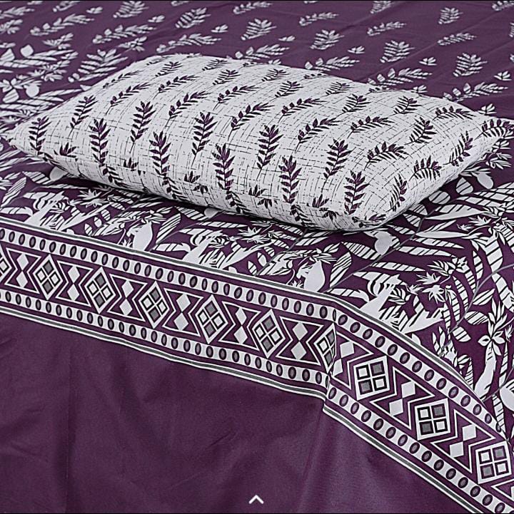 3-PCS Floral Micro Cotton Bedsheet