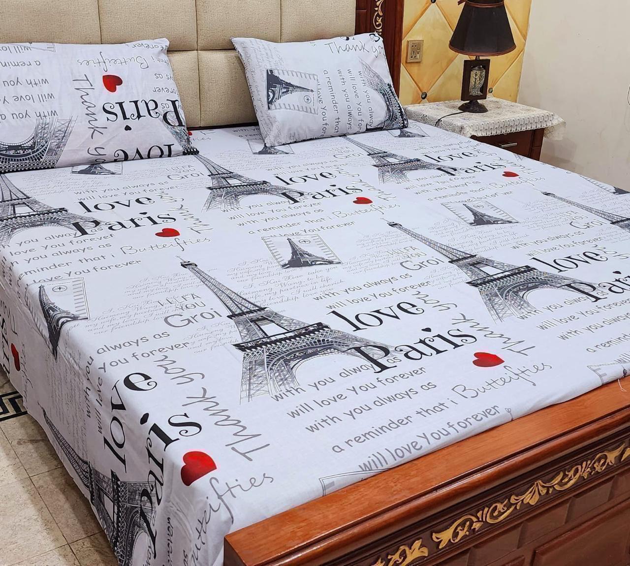 3 PCS PURE COTTON BEDSHEET