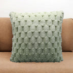 Pack of 2 Beige Super Soft Plush Fluffy Decorative Throw Pillow Covers 18x18 inch Faux Fur Wool Velvet Cushion Covers