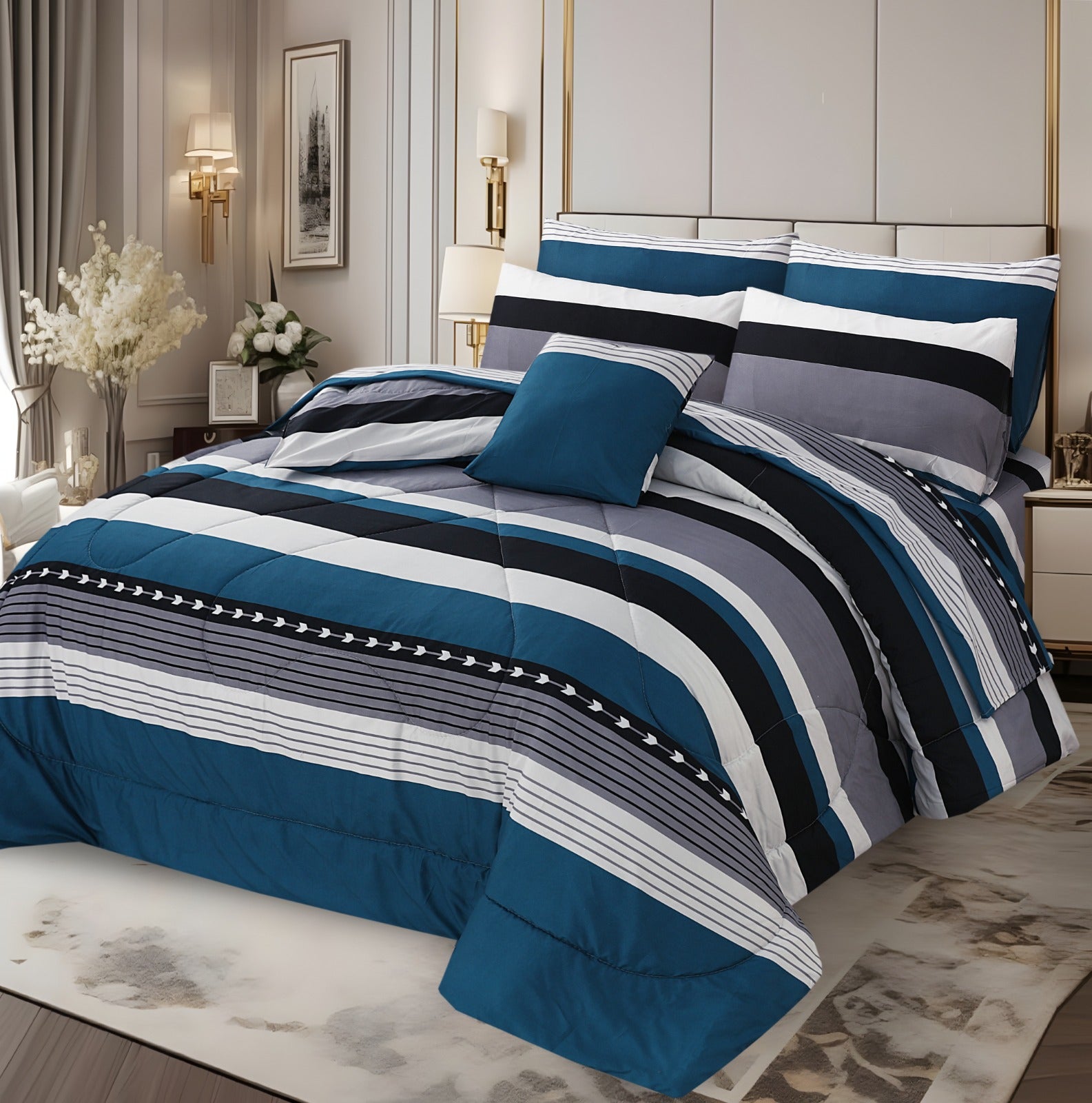 7 PCS COMFORTER SET