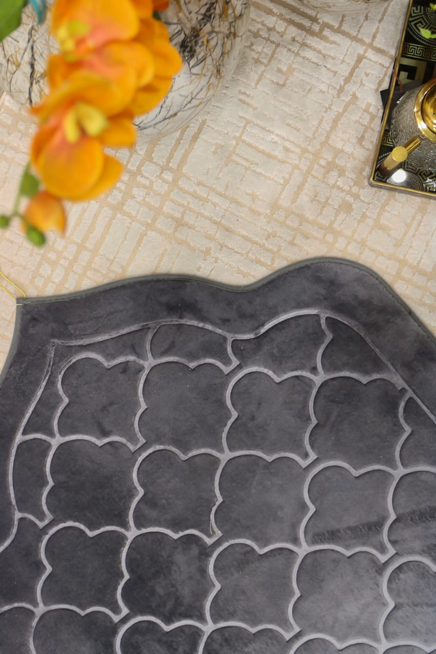 Cloud-Comfort 1.2cm Thick Prayer Mat Velvet Stuff (Silver)