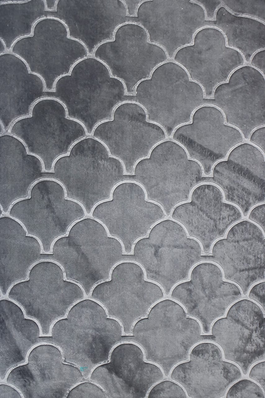 Cloud-Comfort 1.2cm Thick Prayer Mat Velvet Stuff (Silver)