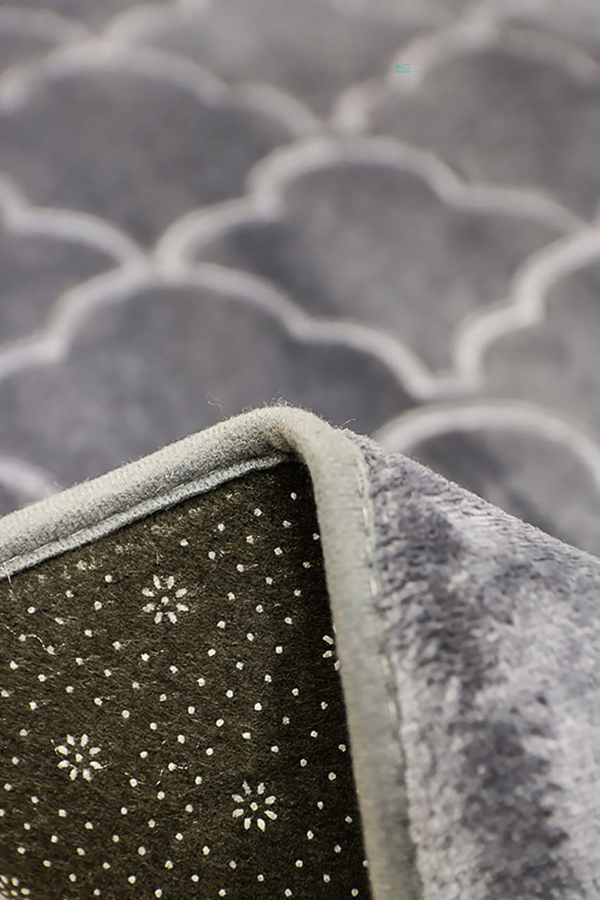 Cloud-Comfort 1.2cm Thick Prayer Mat Velvet Stuff (Silver)